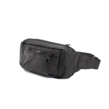 Сумка бананка на пояс чорна Boston фото