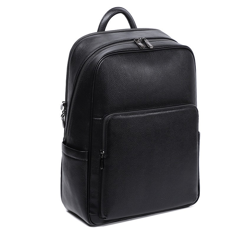 Чоловічий шкіряний рюкзак Theodore чорний - 12 фото