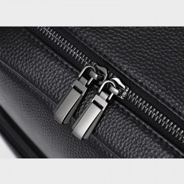 Мужской кожаный рюкзак Theodore черный фото