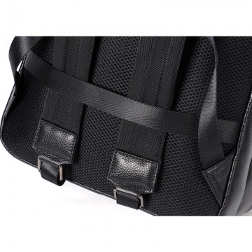 Чоловічий шкіряний рюкзак Theodore чорний фото