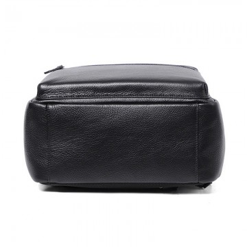 Мужской кожаный рюкзак Haddon черный фото