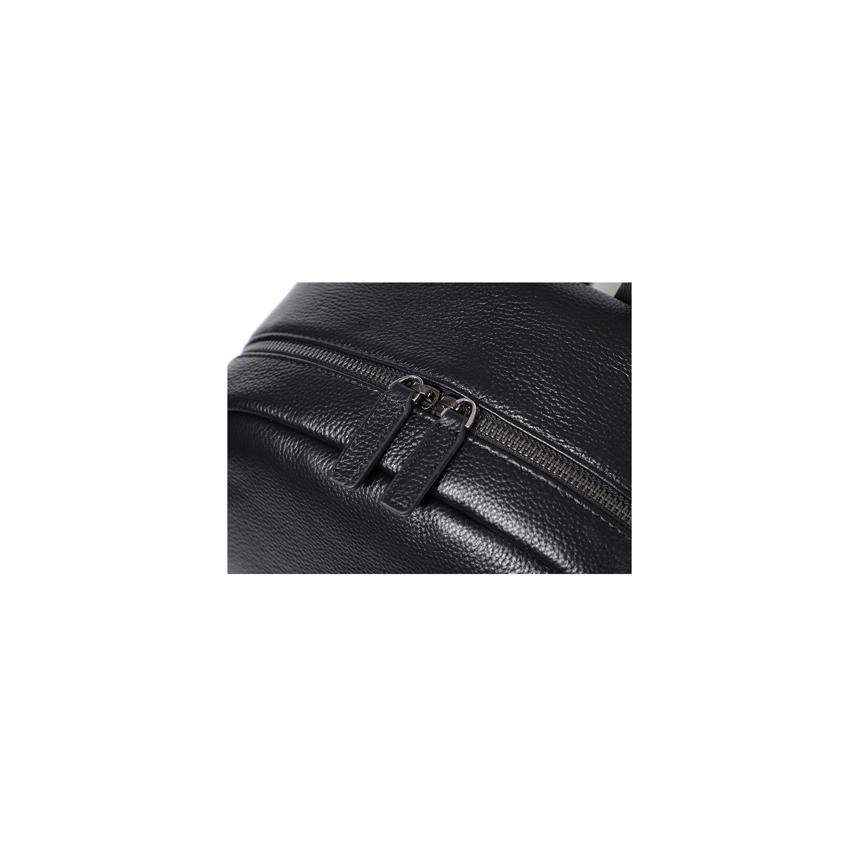 Чоловічий шкіряний рюкзак Haddon чорний