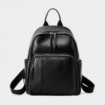Жіночий шкіряний рюкзак Giulia чорний фото