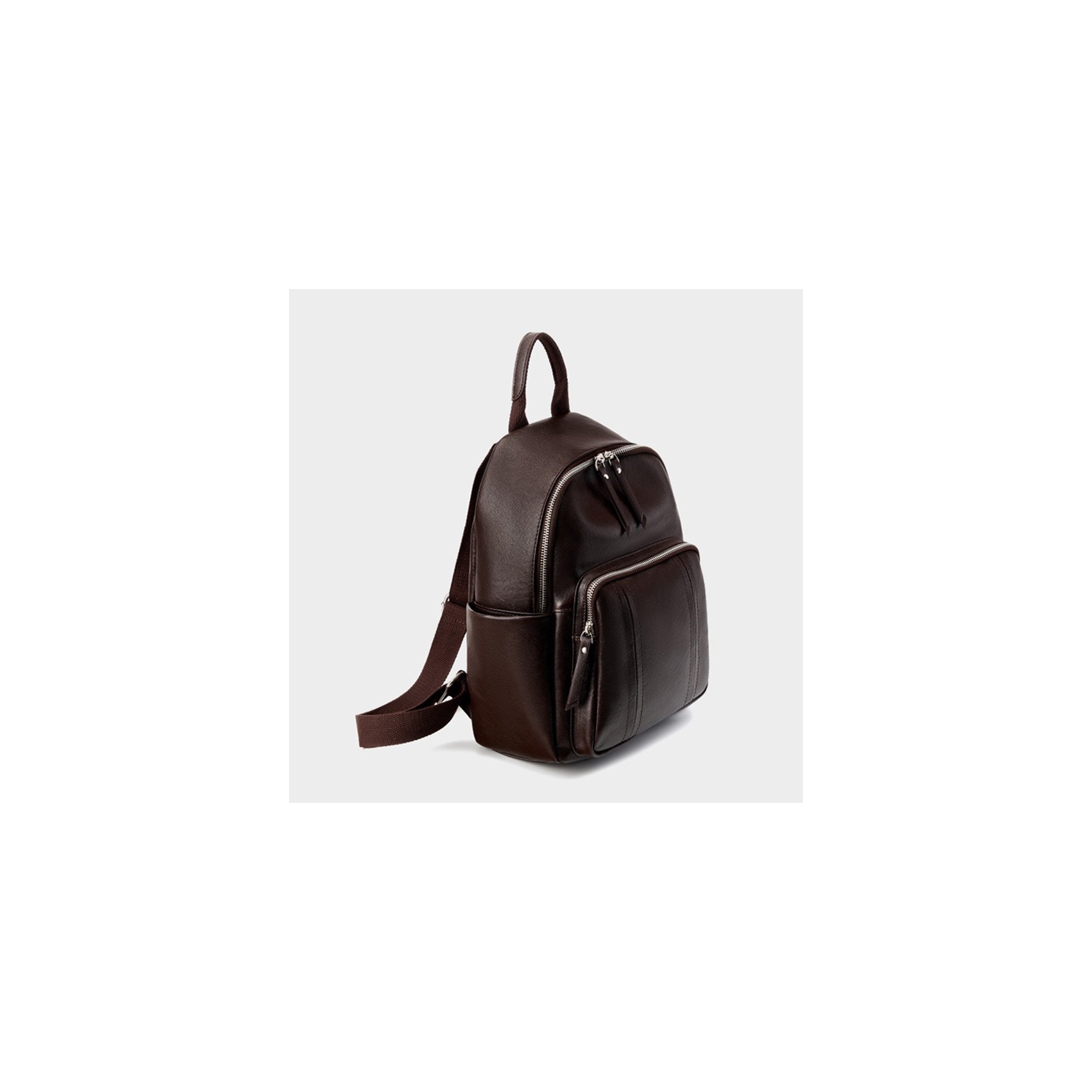 Женский кожаный рюкзак Giulia темно-коричневый