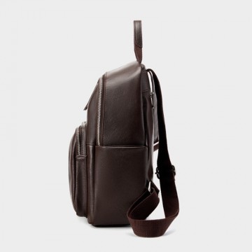 Жіночий шкіряний рюкзак Giulia темно-коричневий фото