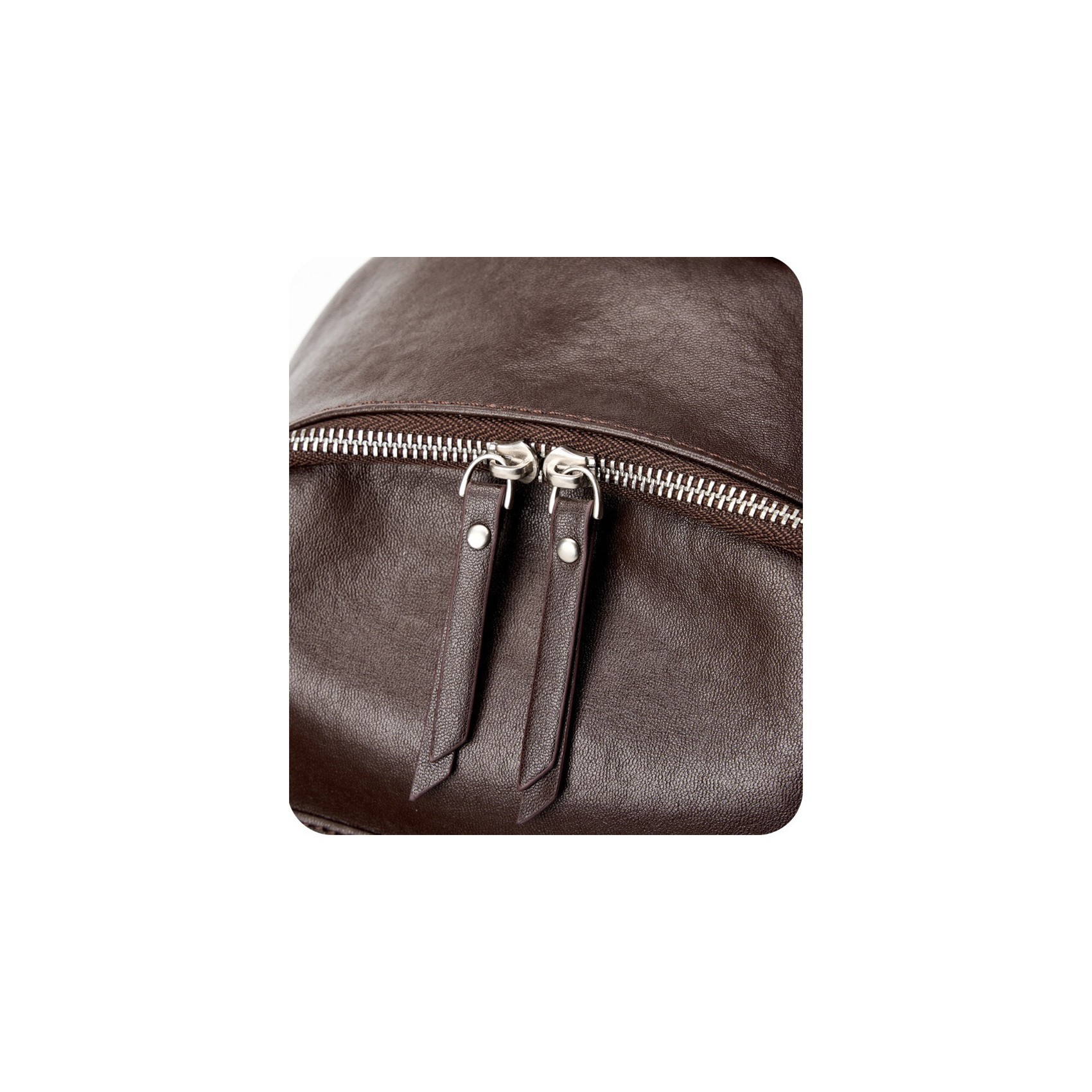 Жіночий шкіряний рюкзак Giulia темно-коричневий