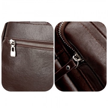 Женский кожаный рюкзак Giulia темно-коричневый фото