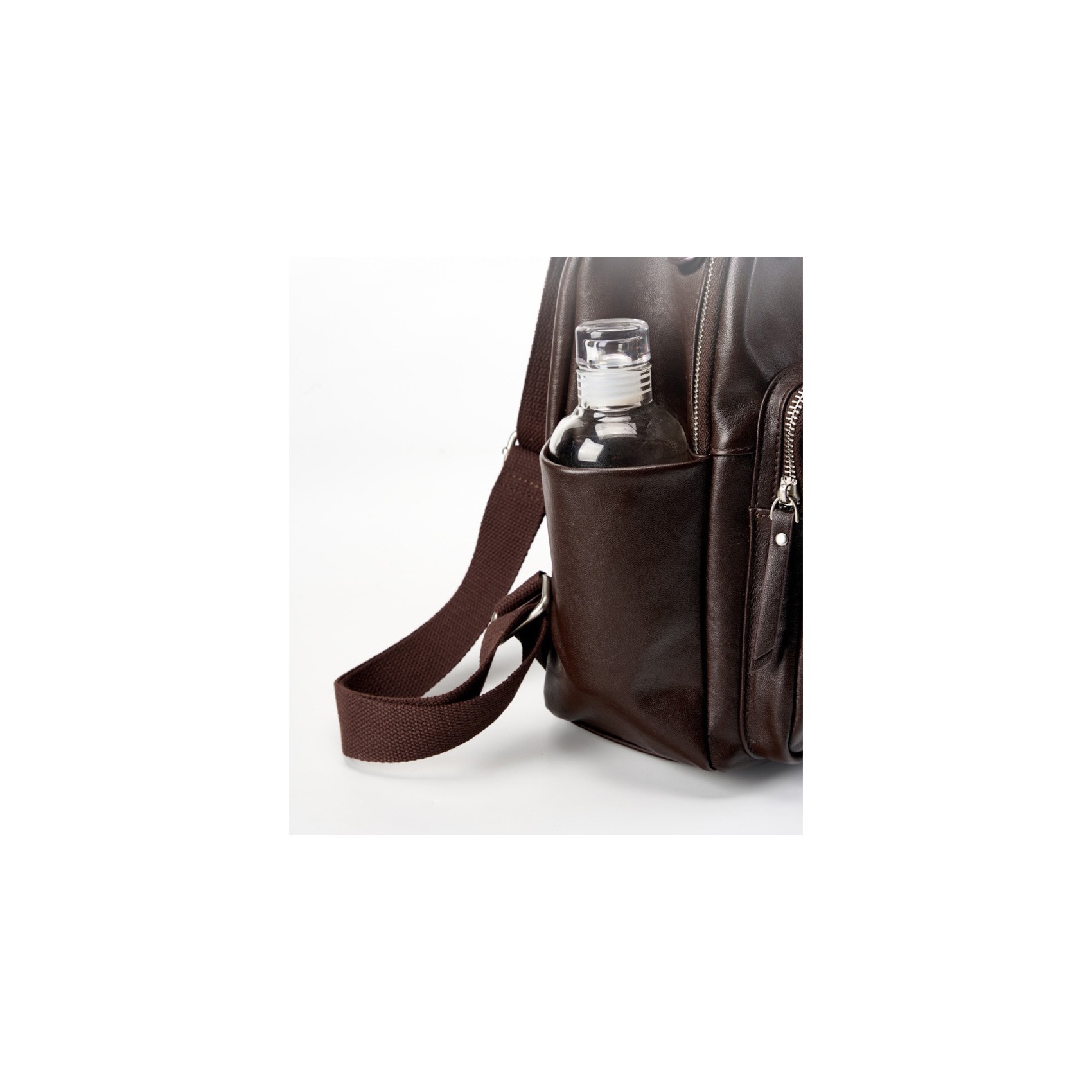 Женский кожаный рюкзак Giulia темно-коричневый