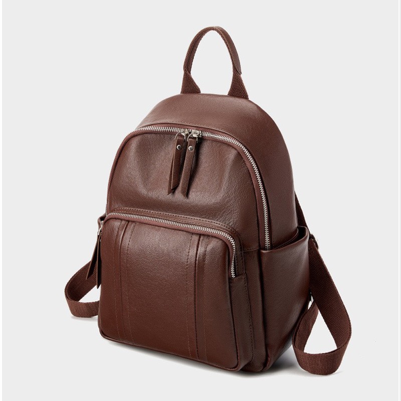 Жіночий шкіряний рюкзак Giulia коричневий - 2 фото