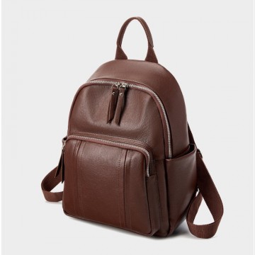 Женский кожаный рюкзак Giulia коричневый фото