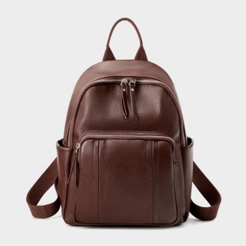 Жіночий шкіряний рюкзак Giulia коричневий фото