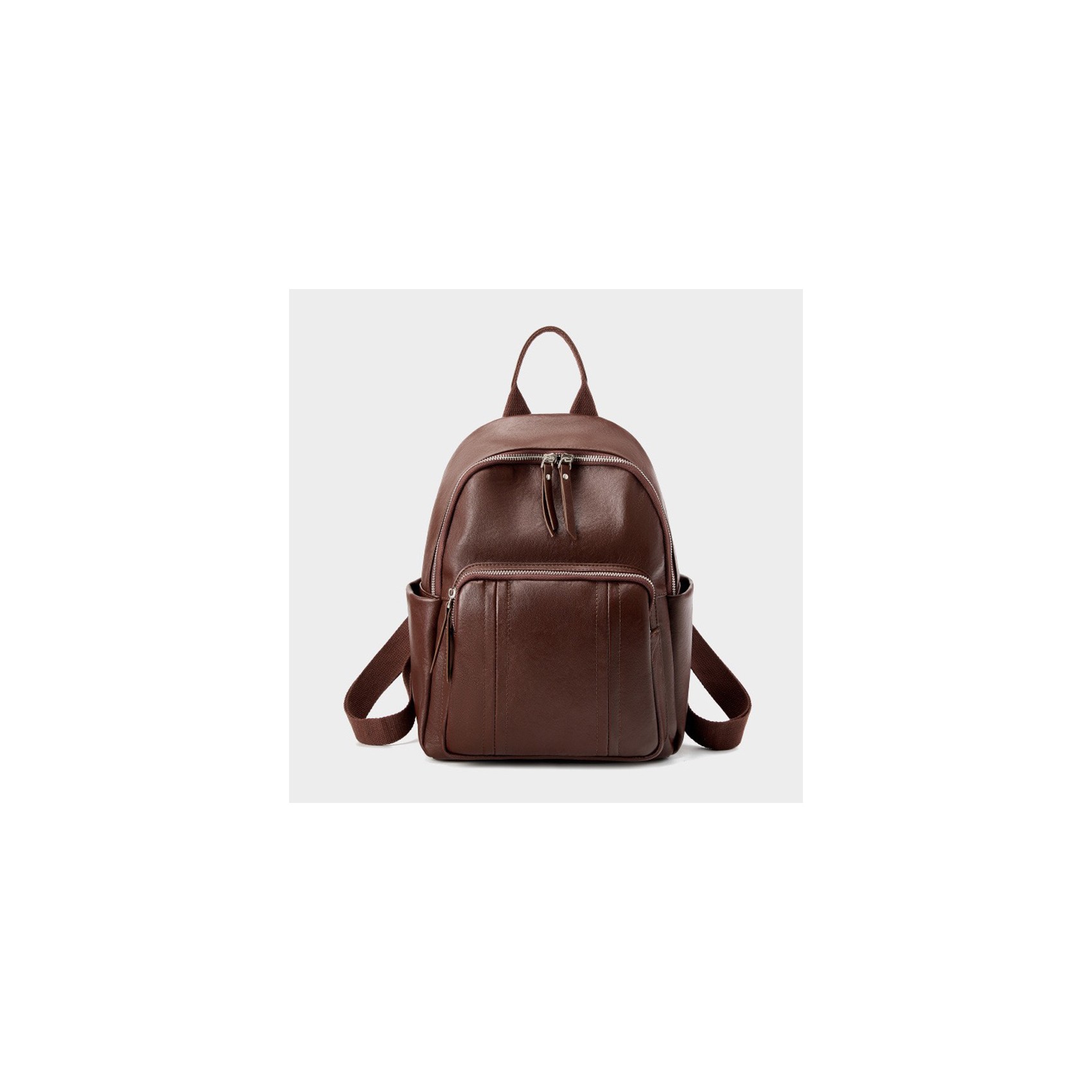 Женский кожаный рюкзак Giulia коричневый