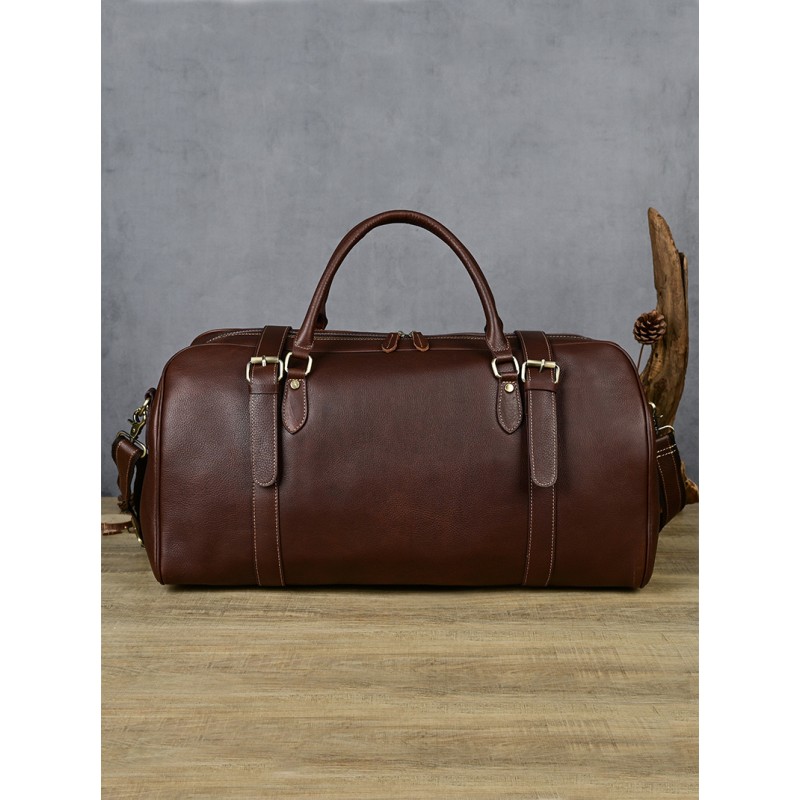 Чоловіча шкіряна дорожня сумка Tiverton коричнева - 1 фото