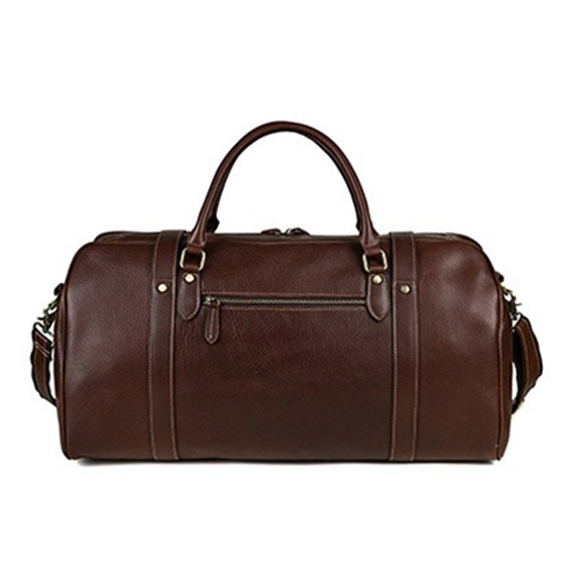 Чоловіча шкіряна дорожня сумка Tiverton коричнева - 3 фото