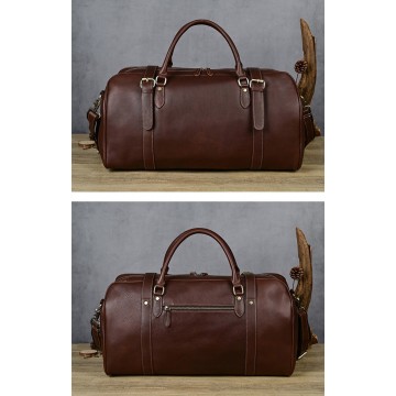 Мужская кожаная дорожная сумка Tiverton коричневая фото