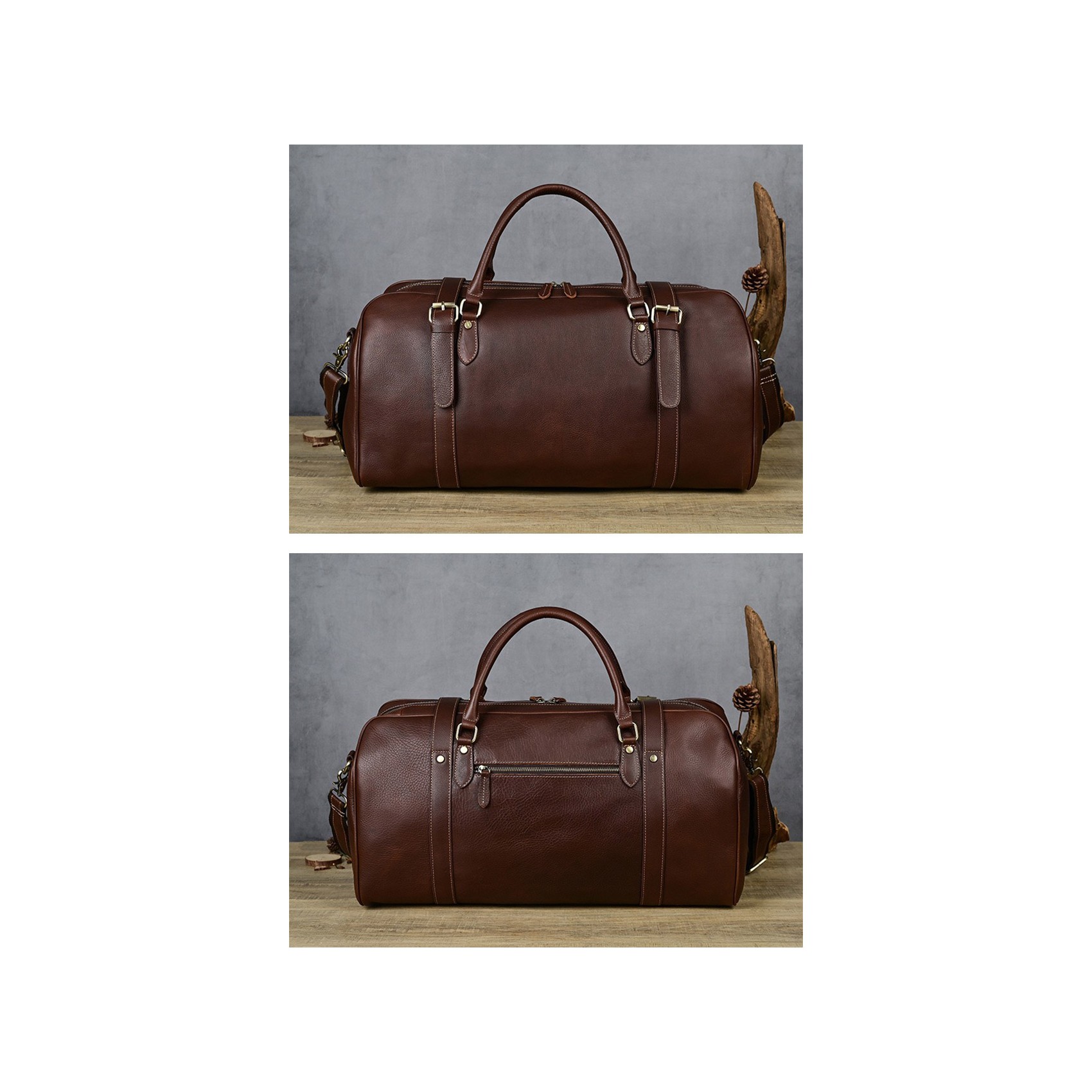 Чоловіча шкіряна дорожня сумка Tiverton коричнева