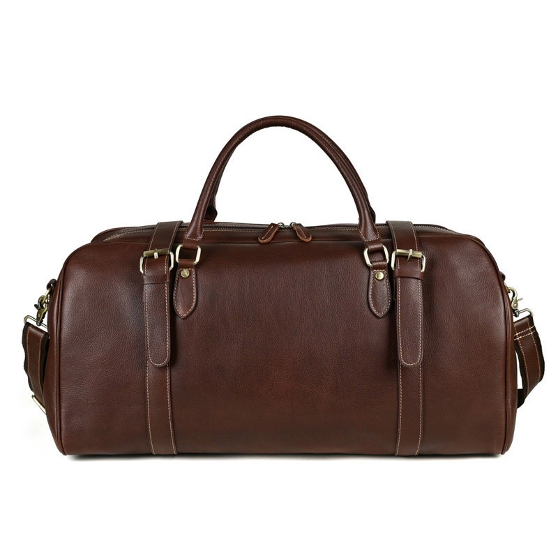 Чоловіча шкіряна дорожня сумка Tiverton коричнева фото