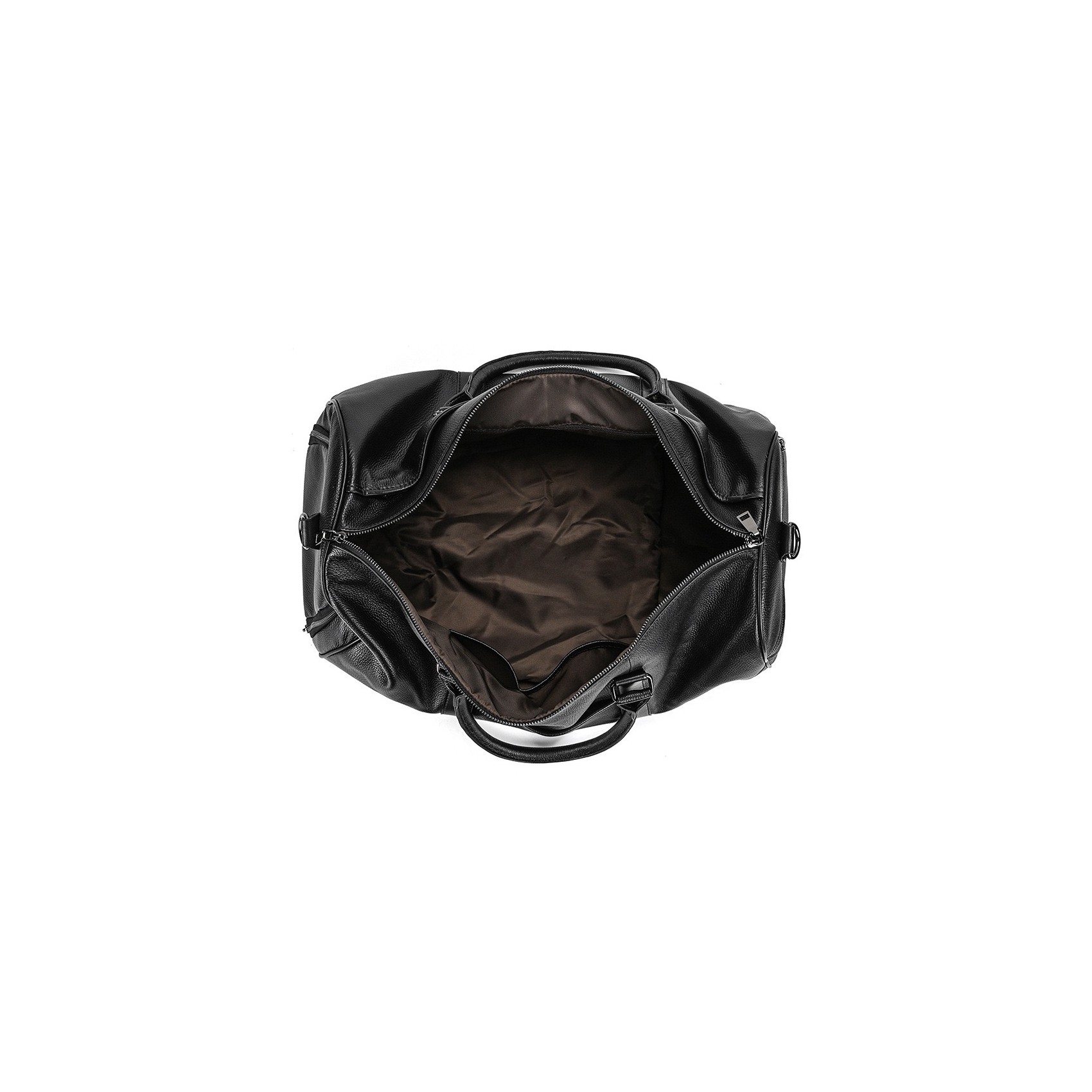 Мужская кожаная дорожная сумка Edwin черная