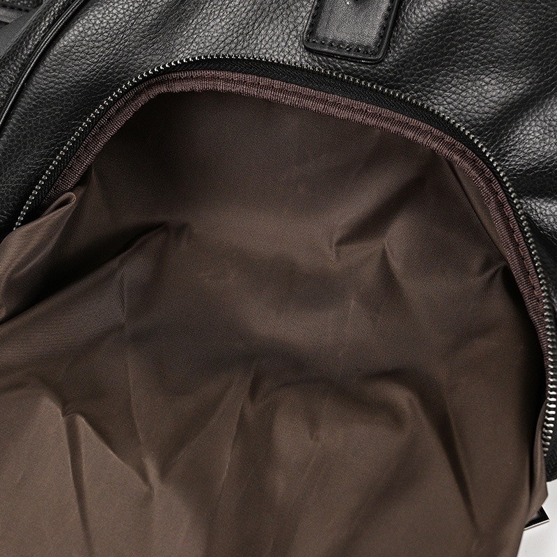 Чоловіча шкіряна дорожня сумка Edwin чорна - 21 фото