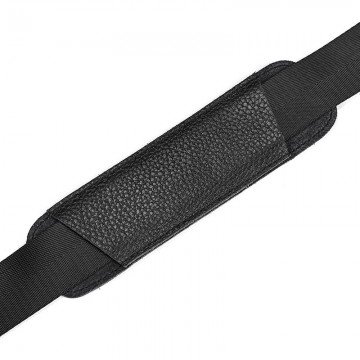 Мужская кожаная дорожная сумка Edwin черная фото