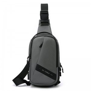 Чоловіча сумка-рюкзак слінг Simon на одне плече сіра