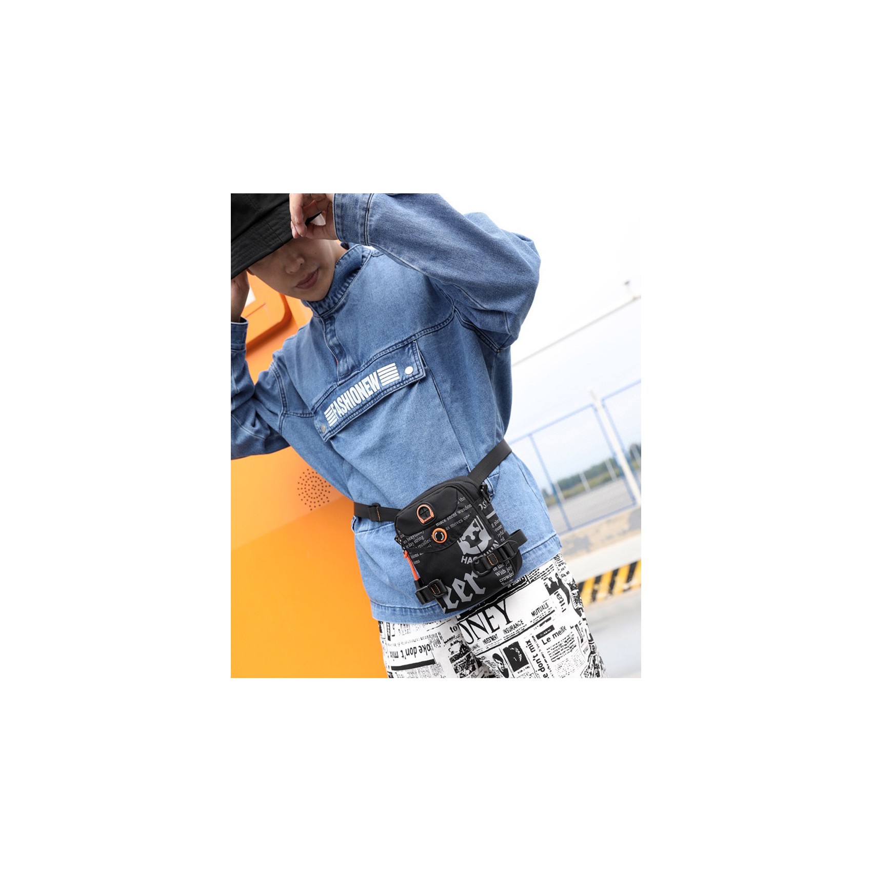 Мужская сумка барсетка Zack через плечо черная