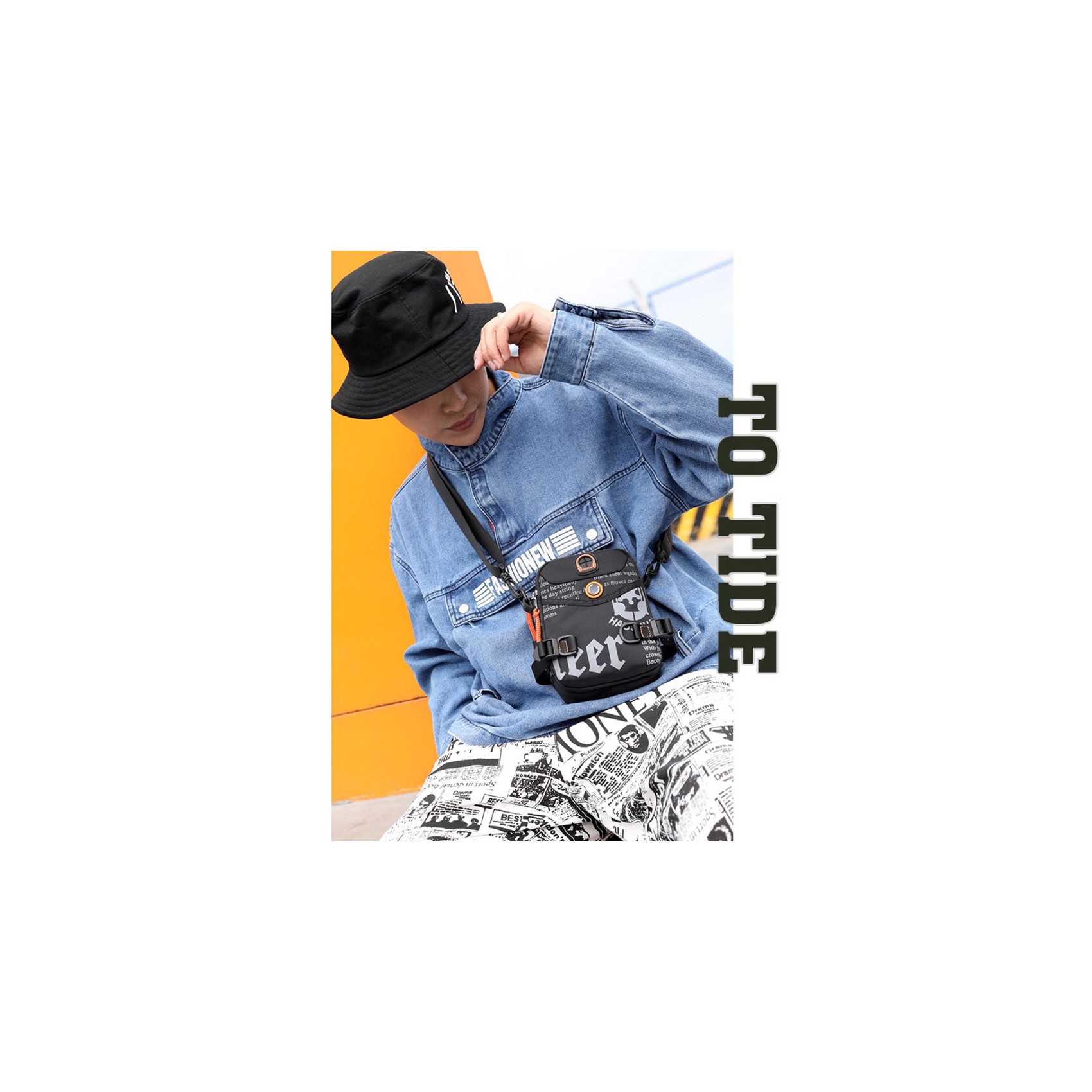 Мужская сумка барсетка Zack через плечо черная