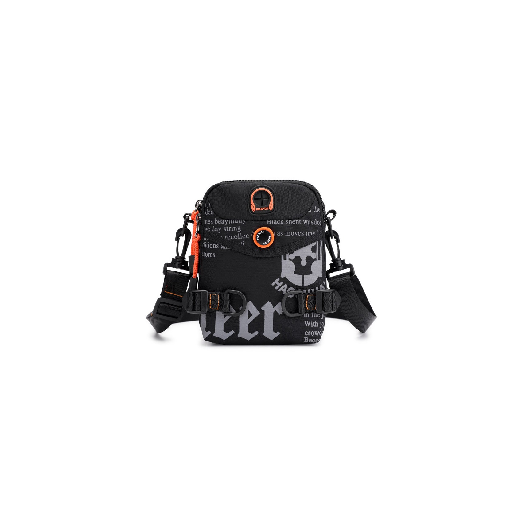 Чоловіча сумка барсетка Zack через плече чорна