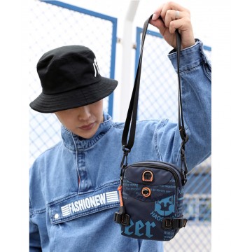 Чоловіча сумка барсетка Zack через плече синя фото