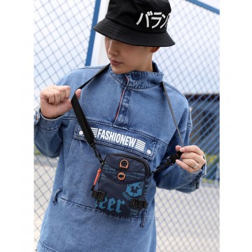 Чоловіча сумка барсетка Zack через плече синя фото