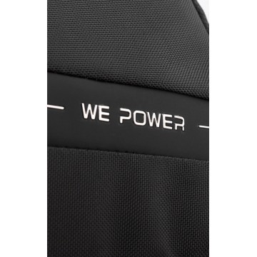 Мужская сумка-рюкзак слинг Simon на одно плечо черная фото