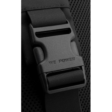 Мужская сумка-рюкзак слинг Simon на одно плечо черная фото