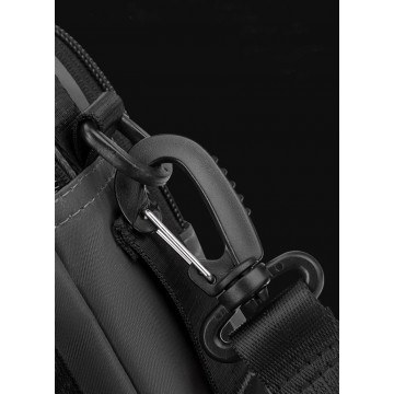 Мужская сумка барсетка Ewan через плечо серая фото