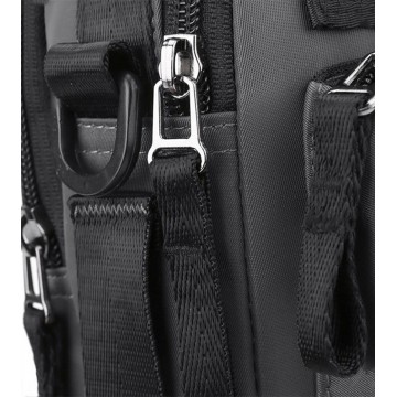 Мужская сумка барсетка Ewan через плечо серая фото