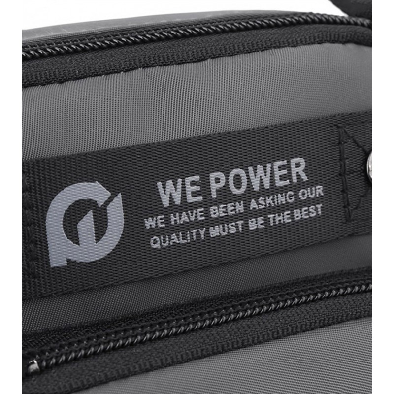 Чоловіча сумка барсетка Ewan через плече сіра - 14 фото