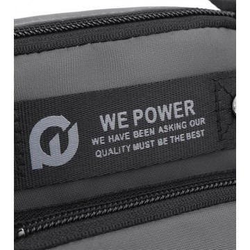 Мужская сумка барсетка Ewan через плечо серая фото