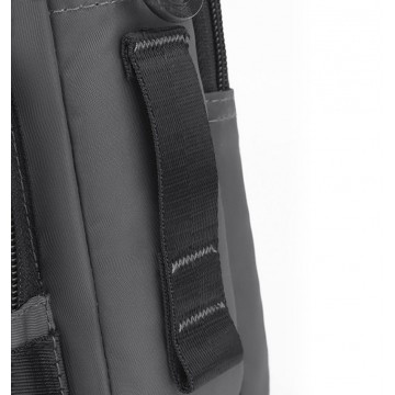 Мужская сумка барсетка Ewan через плечо серая фото