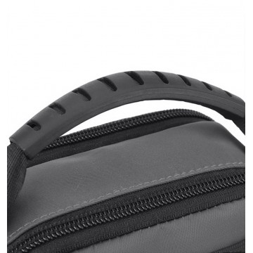 Чоловіча сумка барсетка Ewan через плече сіра фото