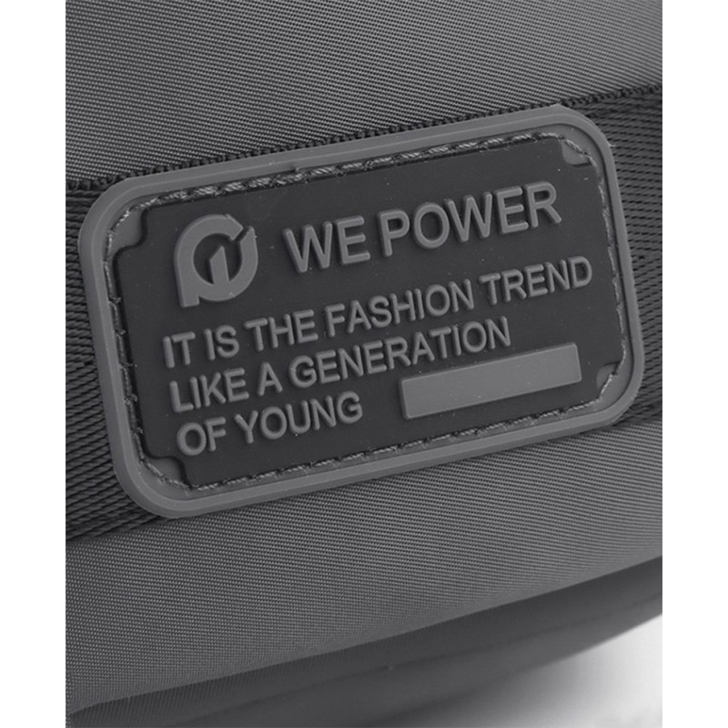 Мужская сумка барсетка Ewan через плечо серая - 11 фото