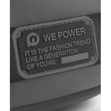 Мужская сумка барсетка Ewan через плечо серая фото