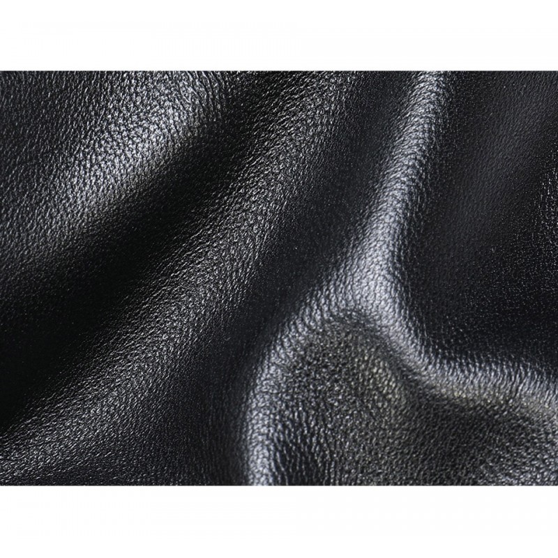 Мужская кожаная сумка бананка на пояс Linderhof черная - 5 фото