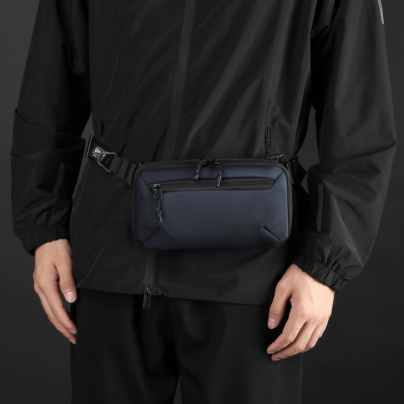 Сумка бананка на пояс Nowel синяя - 1 фото