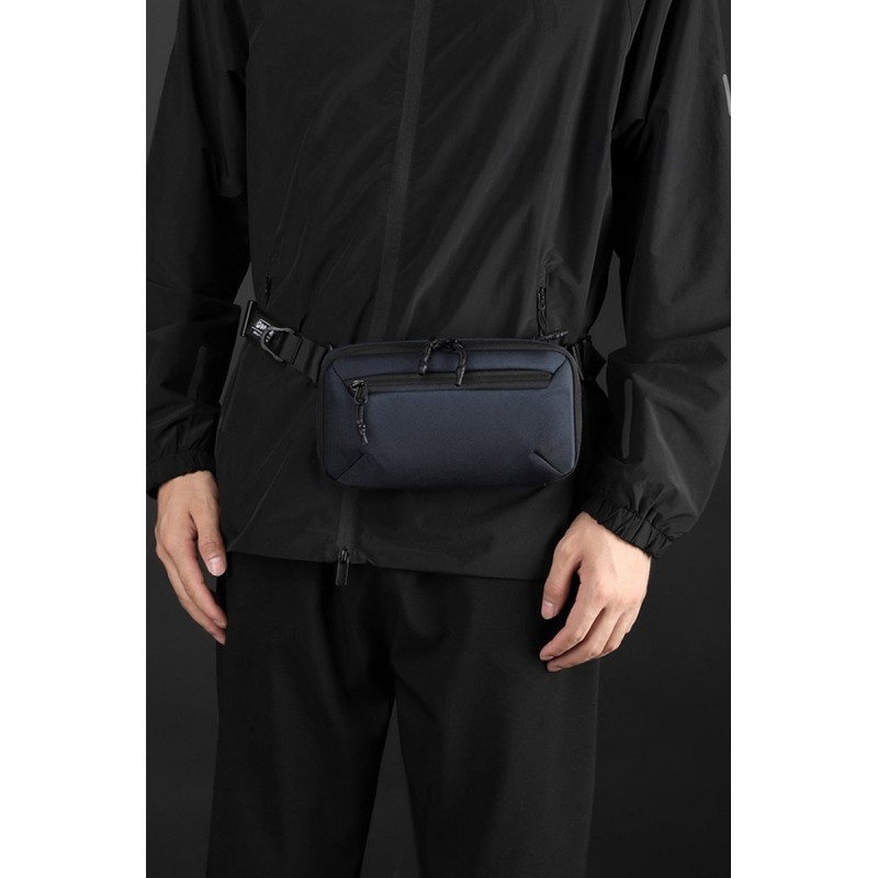 Сумка бананка на пояс Nowel синя - 2 фото