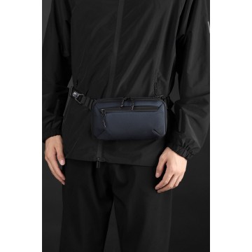 Сумка бананка на пояс Nowel синяя фото