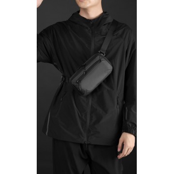 Сумка бананка на пояс Nowel сіра фото