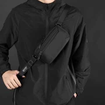 Сумка бананка на пояс Nowel чорна фото