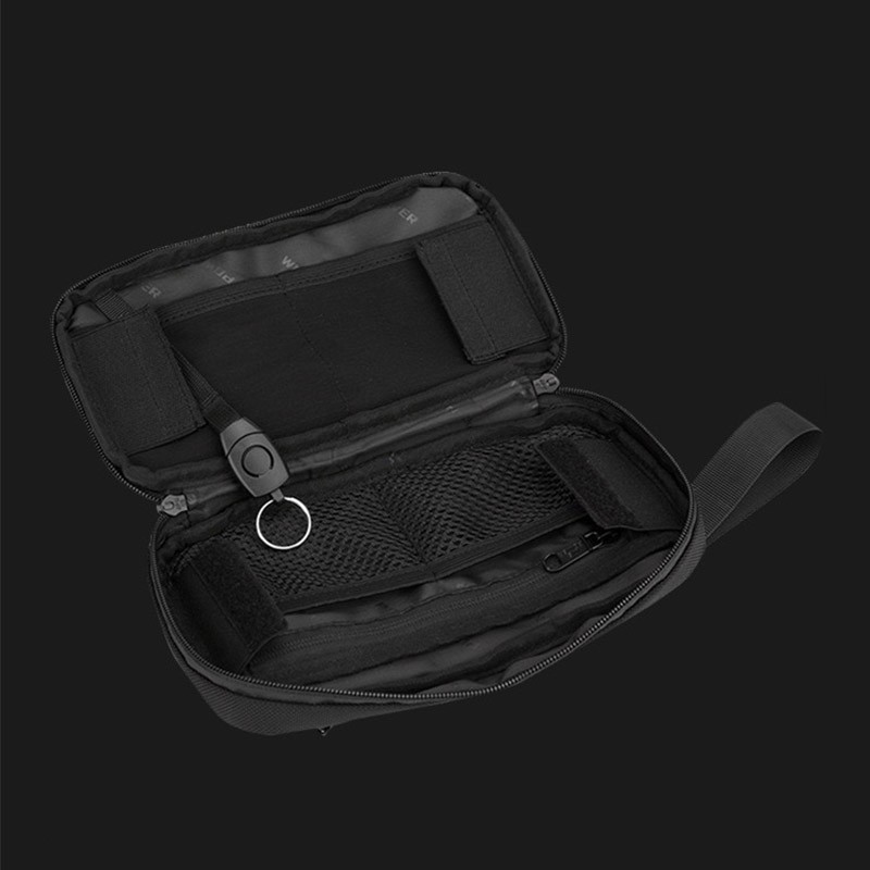 Сумка бананка на пояс Nowel черная - 5 фото