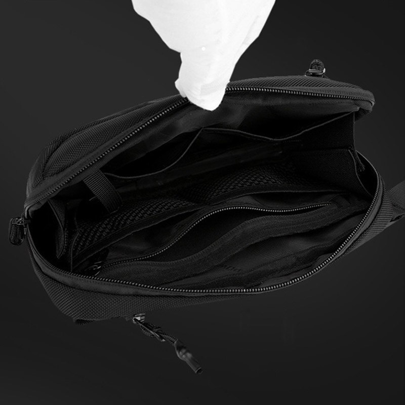 Сумка бананка на пояс Nowel чорна - 6 фото