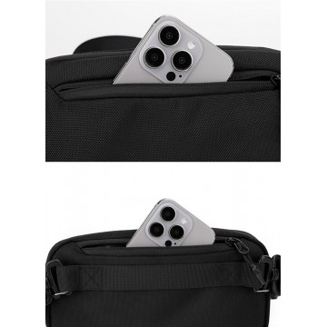 Сумка бананка на пояс Nowel чорна фото