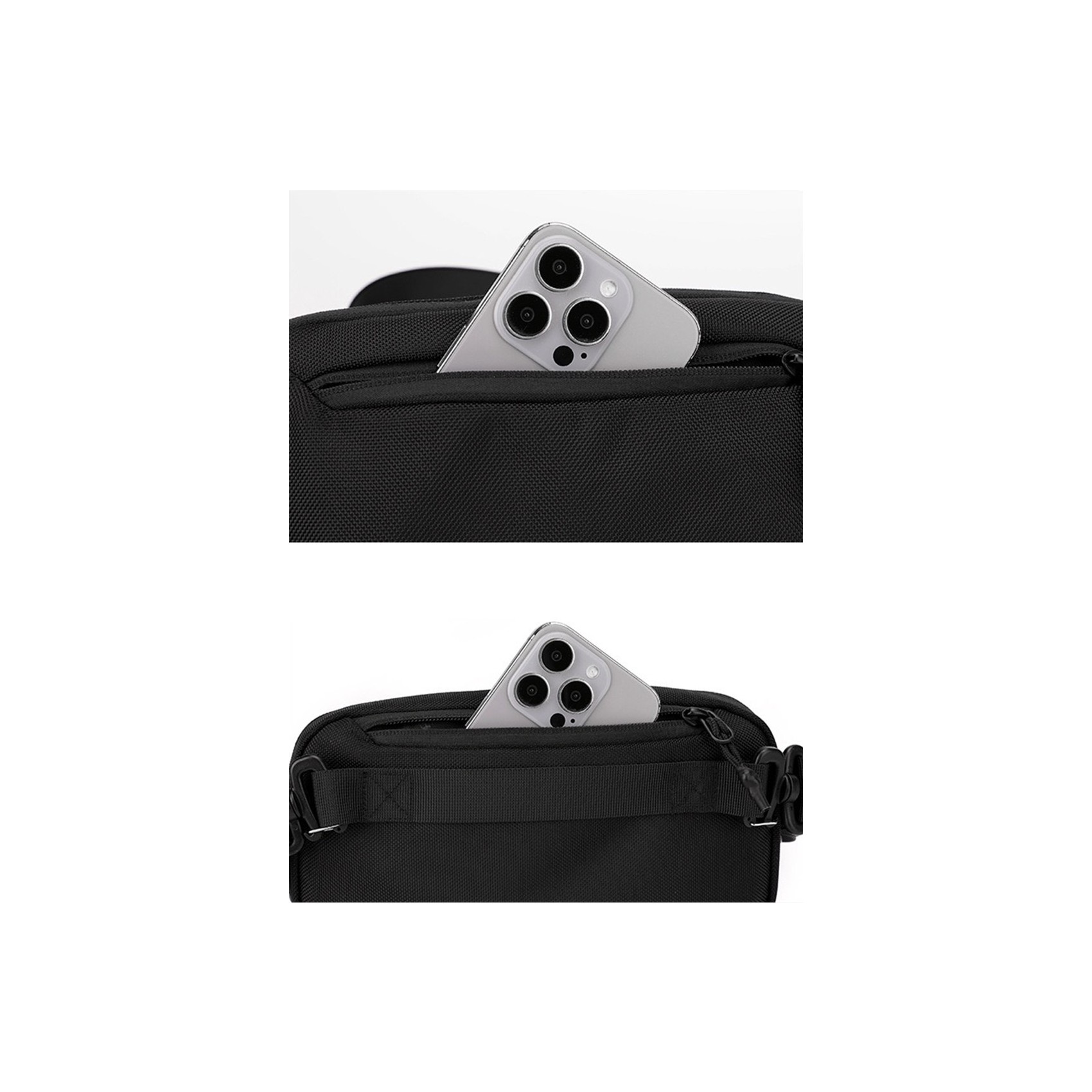 Сумка бананка на пояс Nowel чорна